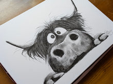 CHaRCoaL ORiGiNaLS!  HiGHLaND CoW PaiNTiNG - No 29