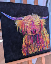 ORiGiNaL HiGHLaND CoW Pastel PaiNTiNG ' Chief ‘ by SHiRLeY MacARTHuR