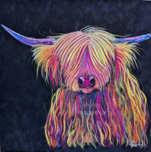 ORiGiNaL HiGHLaND CoW Pastel PaiNTiNG ' Chief ‘ by SHiRLeY MacARTHuR