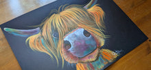 ORiGiNaL HiGHLaND CoWS WaTeRCoLouR PaiNTiNG ' Glen ‘ by SHiRLeY MacARTHuR