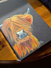 ORiGiNaL HiGHLaND CoW WaTeRCoLouR PaiNTiNG ' Henry W ‘ by SHiRLeY MacARTHuR