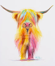 Original Highland Cow Watercolour Painting ' HoLLY  ‘ by SHiRLeY MacARTHuR