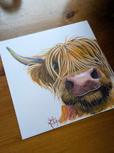 ORiGiNaL HiGHLaND CoW PaiNTiNG ' Willie ‘ by SHiRLeY MacARTHuR