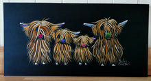 ORiGiNaL HiGHLaND CoW PaiNTiNG ' La Familia The Ginger Ones ‘ by SHiRLeY MacARTHuR