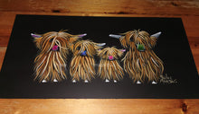 ORiGiNaL HiGHLaND CoW PaiNTiNG ' La Familia The Ginger Ones ‘ by SHiRLeY MacARTHuR