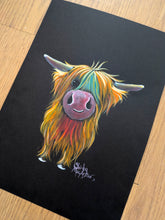 ORiGiNaL HiGHLaND CoW WaTeRCoLouR PaiNTiNG ' Morrice ‘ by SHiRLeY MacARTHuR