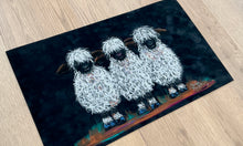 ORiGiNaL Blacknose Valais Sheep ' One, Two, Three Valais ‘ by SHiRLeY MacARTHuR