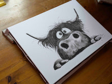 CHaRCoaL ORiGiNaLS!  HiGHLaND CoW PaiNTiNG - No 29
