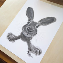 ORiGiNaL HaPPY HaRe PaSTeL PaiNTiNG ' ReaDy SeT Go! ‘ by SHiRLeY MacARTHuR