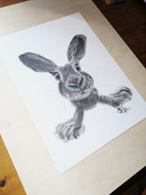 ORiGiNaL HaPPY HaRe PaSTeL PaiNTiNG ' ReaDy SeT Go! ‘ by SHiRLeY MacARTHuR
