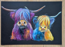ORiGiNaL HiGHLaND CoW Pastel PaiNTiNG ' Tartan and Scottish ‘ by SHiRLeY MacARTHuR