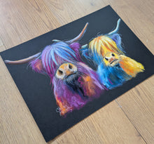 ORiGiNaL HiGHLaND CoW Pastel PaiNTiNG ' Tartan and Scottish ‘ by SHiRLeY MacARTHuR