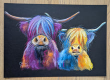 ORiGiNaL HiGHLaND CoW Pastel PaiNTiNG ' Tartan and Scottish ‘ by SHiRLeY MacARTHuR