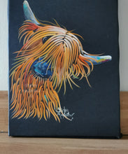 ORiGiNaL HiGHLaND CoW PaiNTiNG ' THe RuFF YiN ‘ by SHiRLeY MacARTHuR