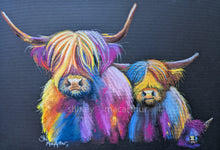 Original Highland Cow Pastel Painting – The Tartan Coos