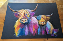 Original Highland Cow Pastel Painting – The Tartan Coos