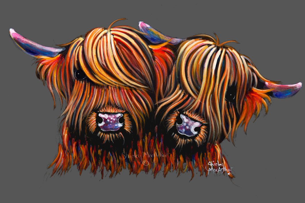 Highland Cow Prints 'Pals' by Shirley MacArthur