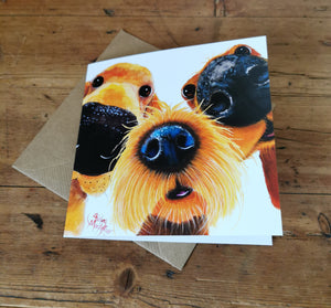 NoSeY DoG GReeTiNGS CaRD ‘ THe VeRY NoSeY DoGS ‘