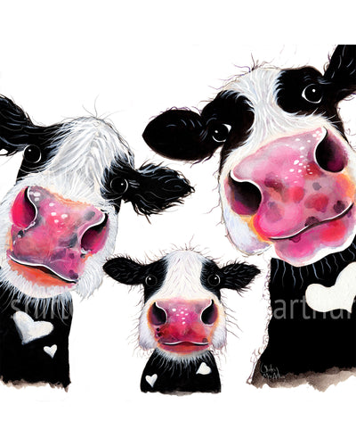 NoSeY CoW GReeTiNGS CaRD ‘ THe NoSeY FaMiLY ‘
