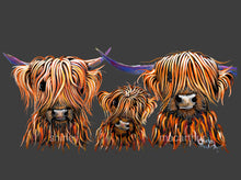 Highland Cow Prints 'The Tangerines' by Shirley MacArthur